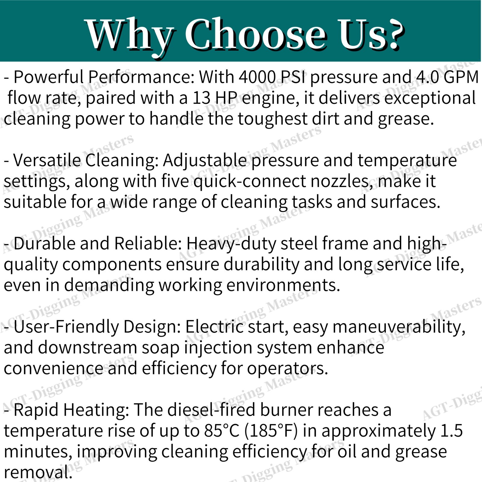 4000 PSI 13HP Hot Pressure Washer – Powerful High Performance