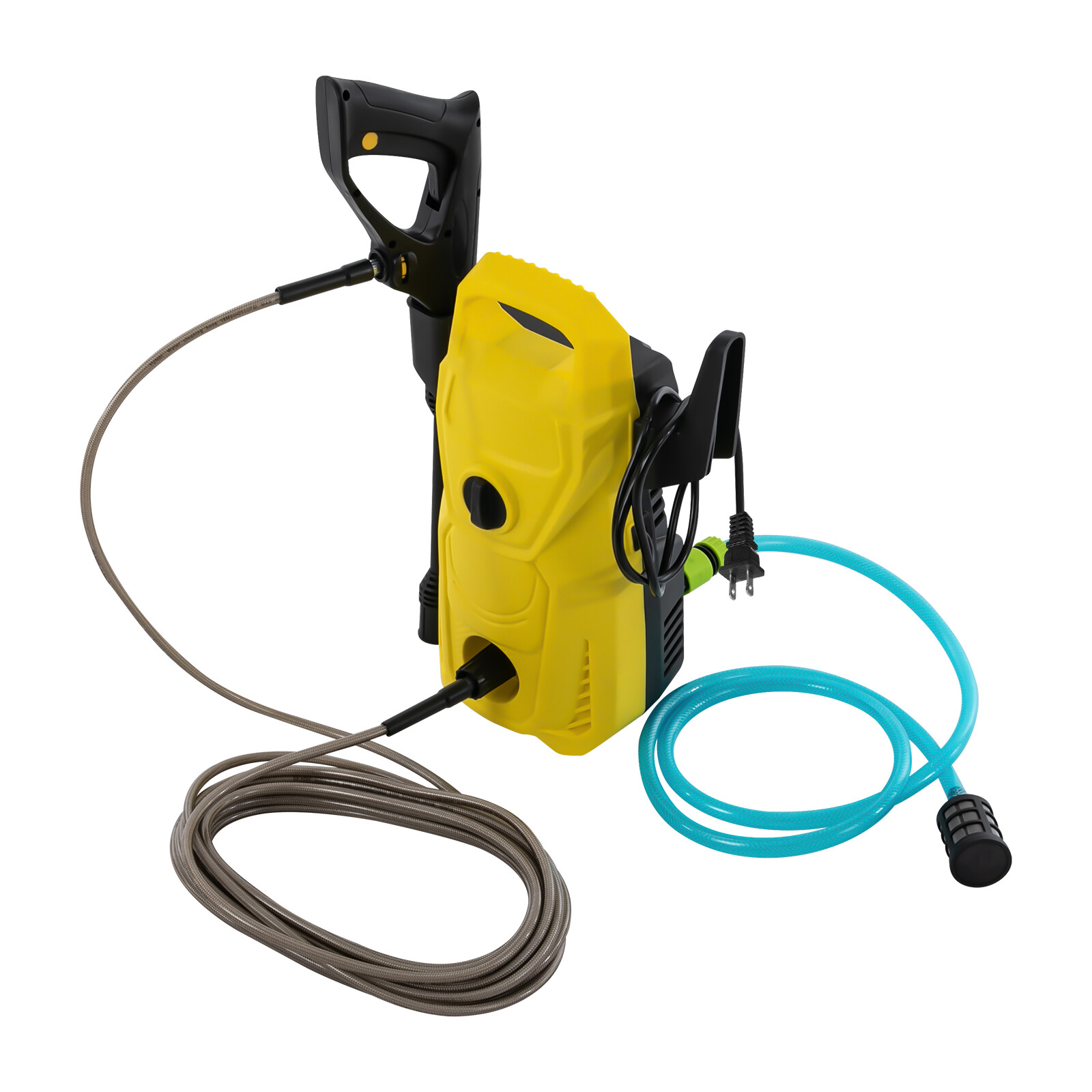 Yellow Black Electric Pressure Washer Portable Small DIY Patio Car Cleaner