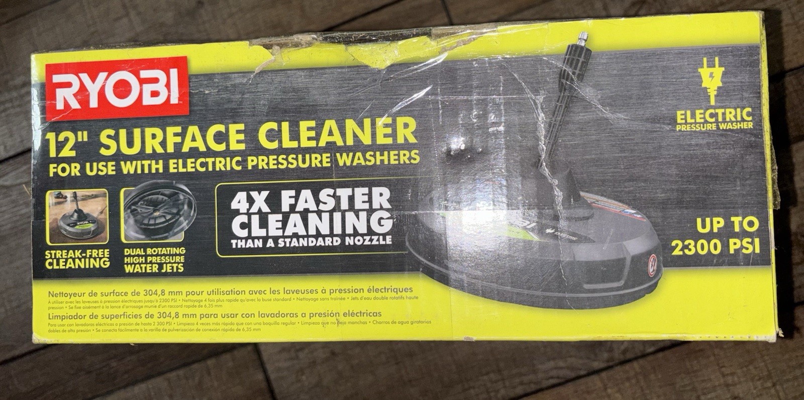 Ryobi 12in Electric Pressure Washer Surface Cleaner Attachment New