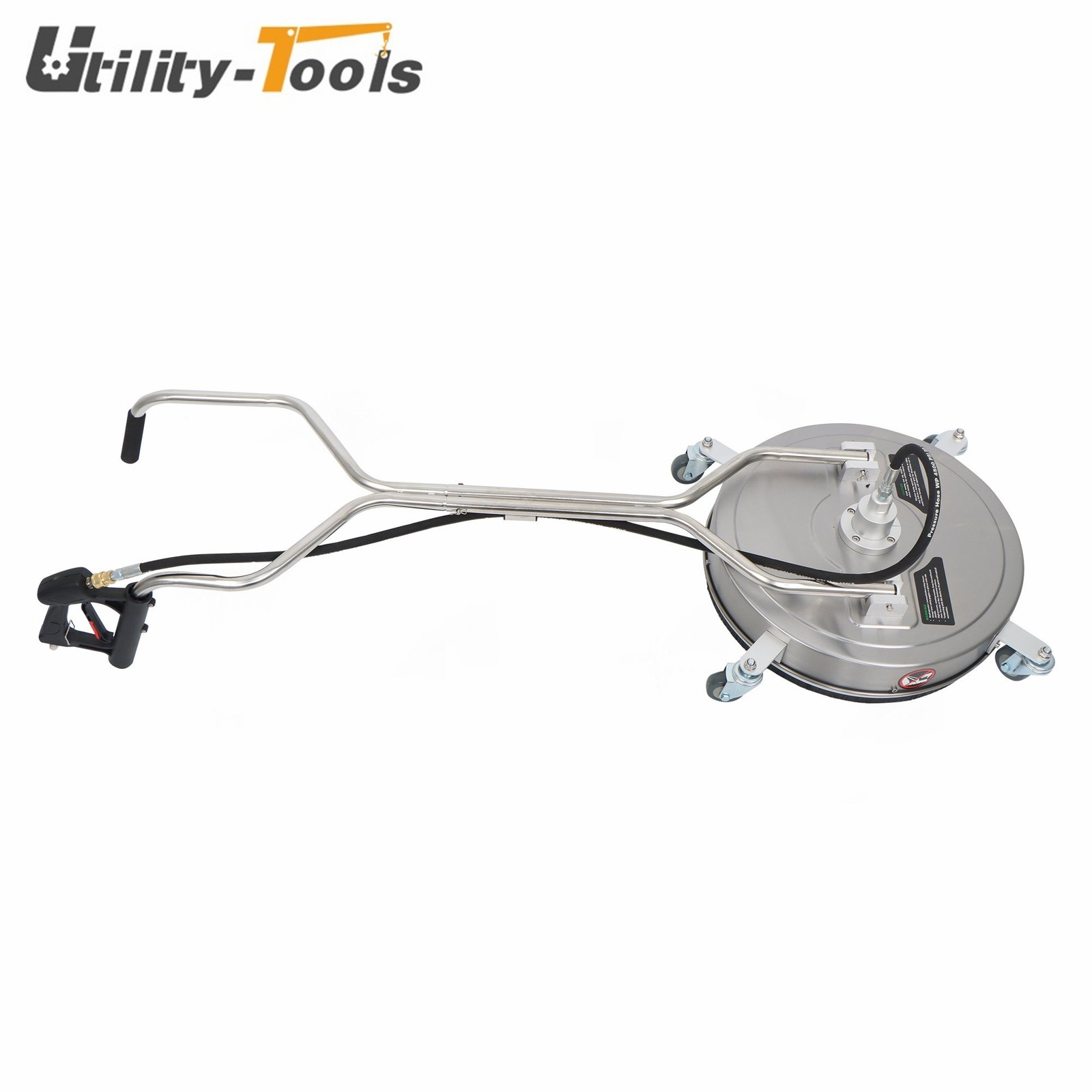 20 Inch Pressure Washer Surface Cleaner Dual Handles 6000PSI Stainless Steel