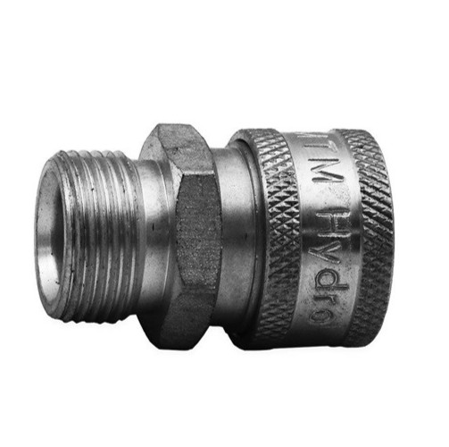 MTM Hydro – 24.5022 – COUPLER STAINLESS STEEL 3/8 Quick Connect X M22 Male 15mm