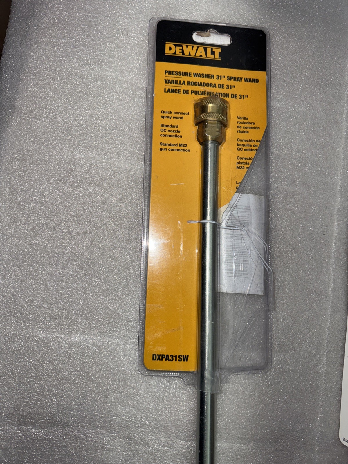 DEWALT Universal 31 in Pressure Washer Extension Spray Wand for Cold Water