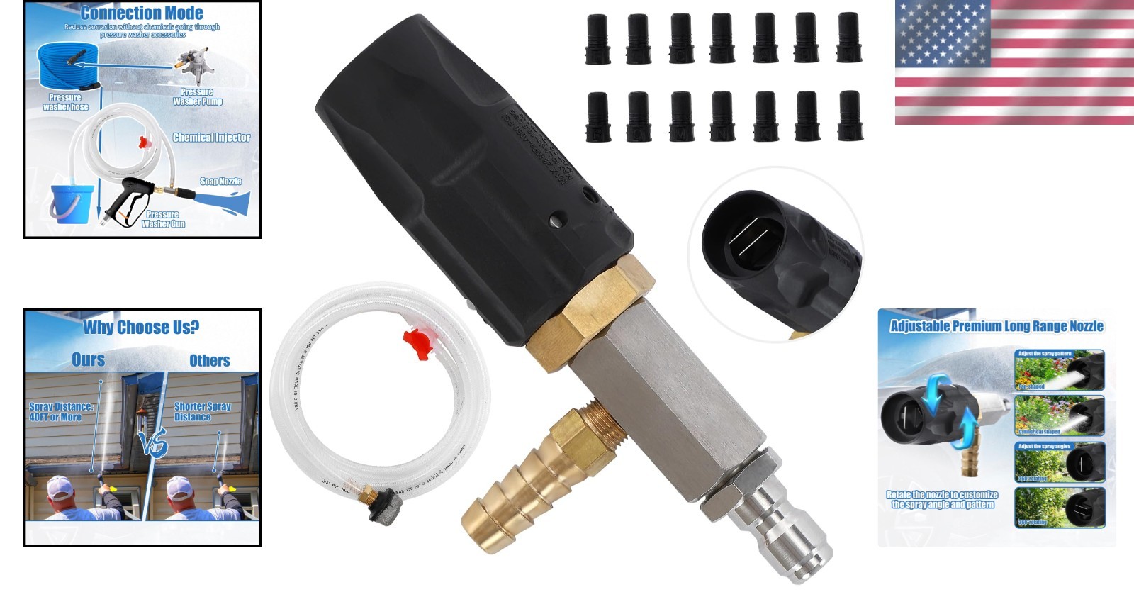 Stainless Steel Downstream Injector for Cleaner Surfaces