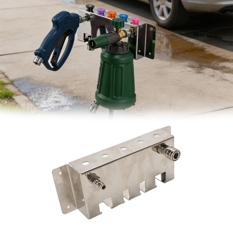 Wall Mount Pressure Washer Wand Rack for Garage Wash Zone Walls