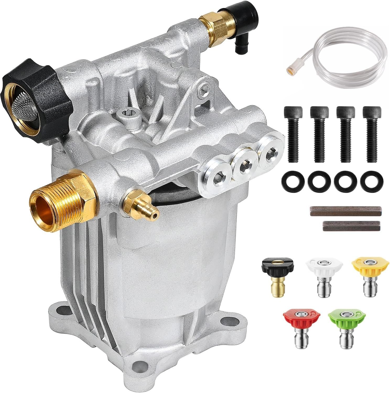 YAMATIC Pressure Washer Pump 3/4″ Shaft Horizontal Max 3200 PSI 2.5 GPM