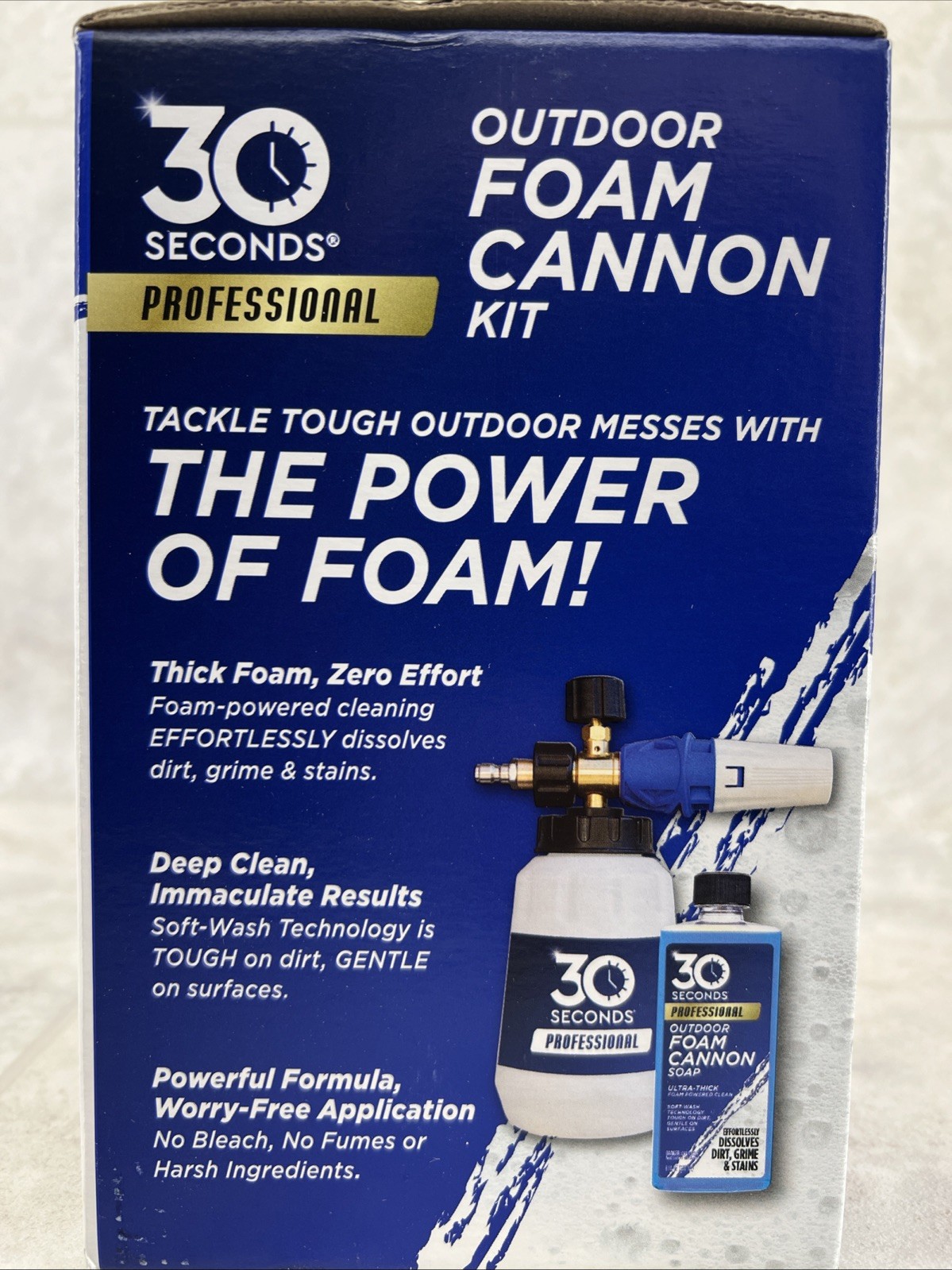 30 Seconds Foam Cannon Kit for Pressure Washer Sprayer w/ 8 oz. Soap **NEW**