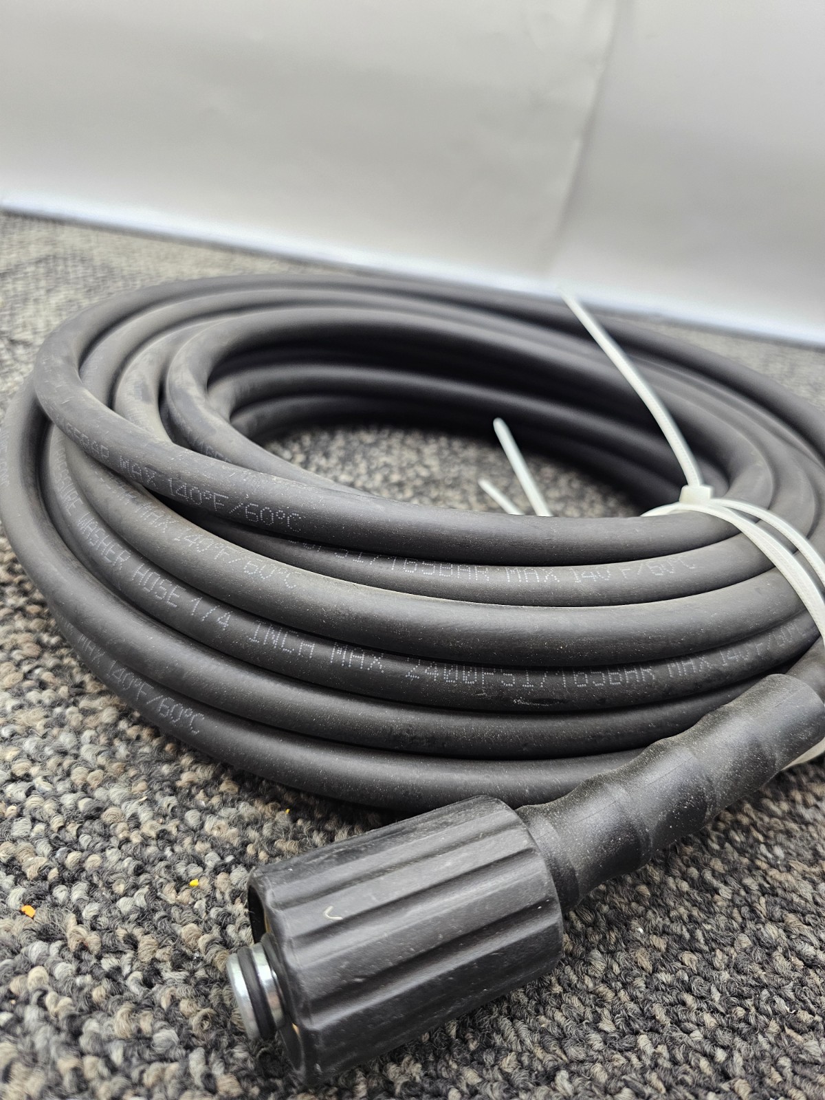 25 FT x 1/4 Inch 4800MAX PSI Pressure Washer Replacement Hose Black