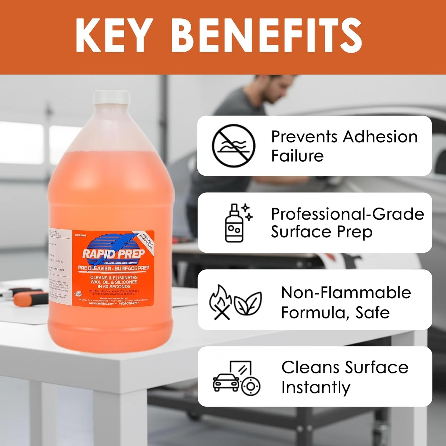 Effective Surface Cleaner 128oz – Wax & Grease Remover