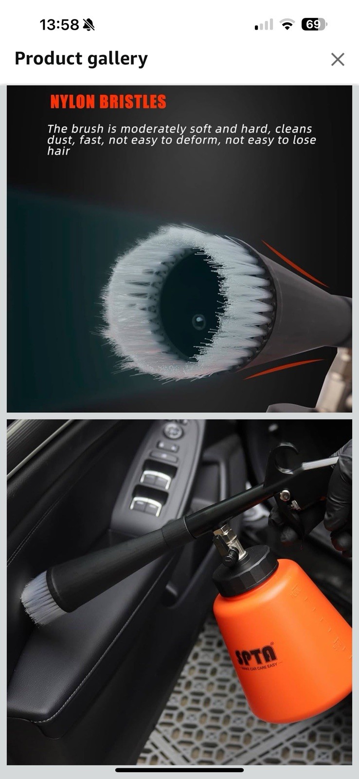 High Pressure Car Cleaning Gun, Cleaning Gun, Car Interior Washing Kit C3