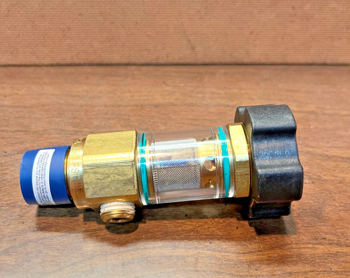 Pressure Washer Inlet Filter 3/4″ Garden Hose 1/2″ NPT Screen 1/4″ Bypass Brass