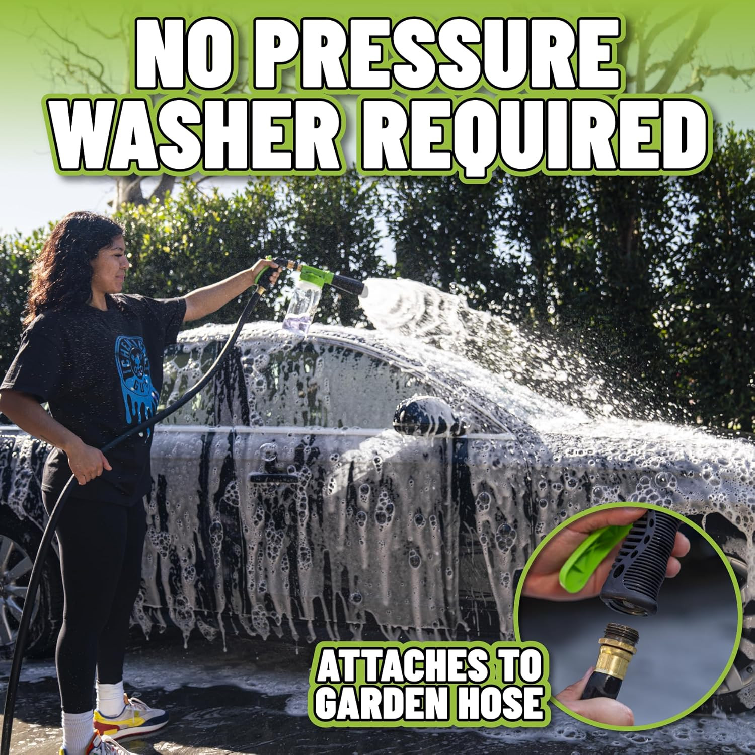 TORQ Foam Blaster 6 – Garden Hose Foam Cannon for Safe Vehicle Washing