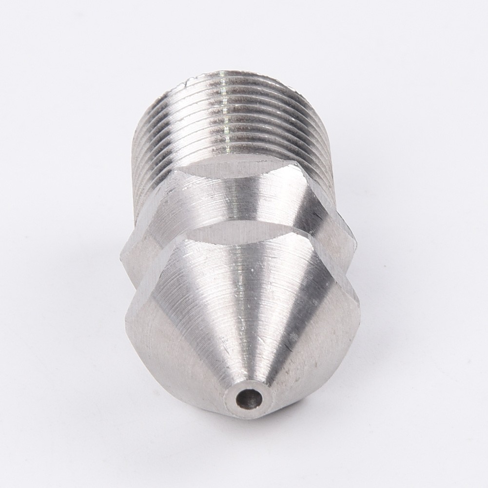 Washer Nozzle Cleaner Sewer Head Hose Drain 3/8BSP Male Steel Brass Rustproof