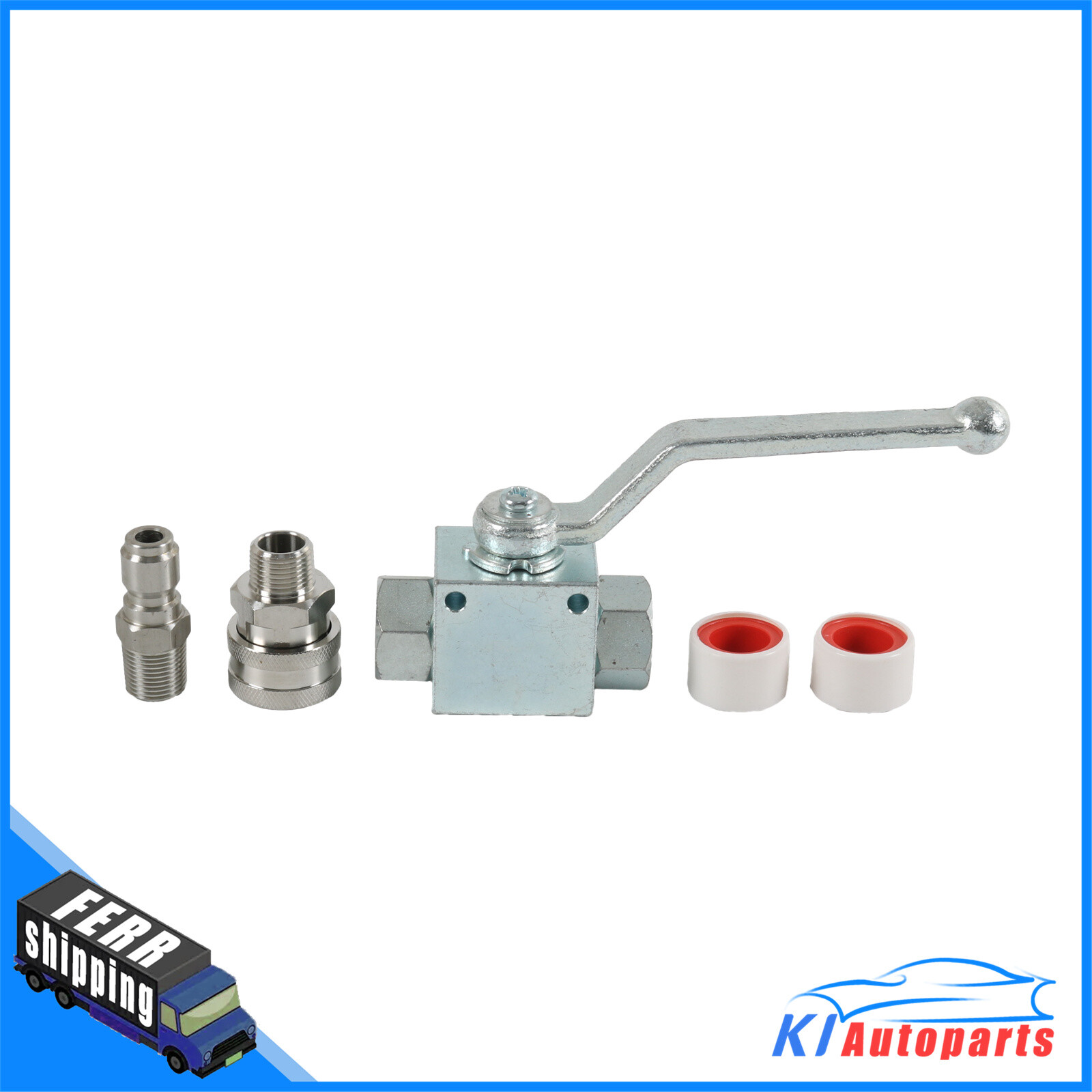 3/8″ Ball Valve 3/8″ fitting Female Out For Pressure Washers Max 4500 PSI