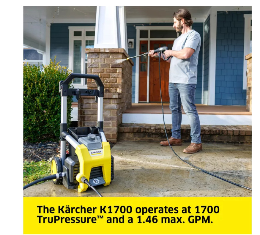 Karcher 1,700 PSI 1.2 GPM Electric Cold Water K1700 Pressure Washer, 20 ft. High