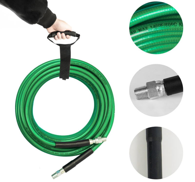 Manguera Desatascadora 45M para Hidrolavadora con Kit Completo de Limpieza