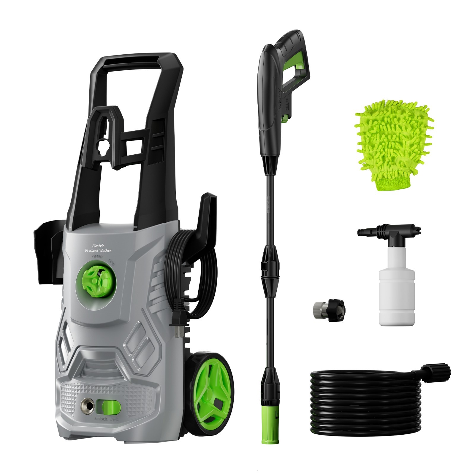 Electric Pressure Washer High Pressure Cleaning Machine for Car Wash Fence Patio
