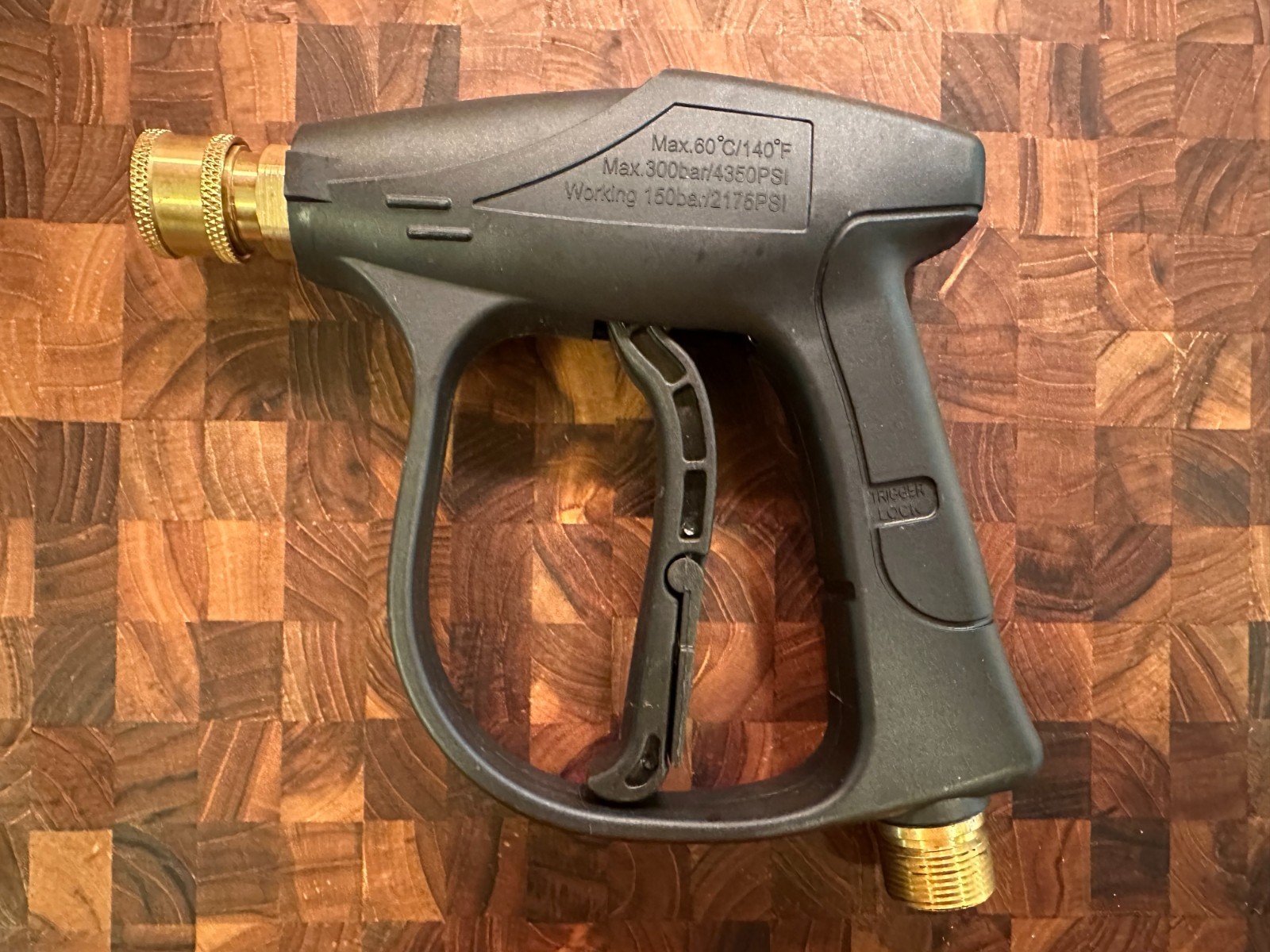 Sooprinse High Pressure Washer Gun 3000 PSI Max, Power Washer Short Gun with 1/4