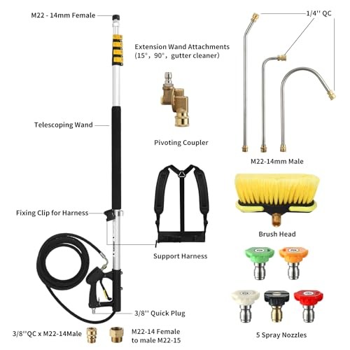 Pressure Washer Extension Wand Long Reach Tool