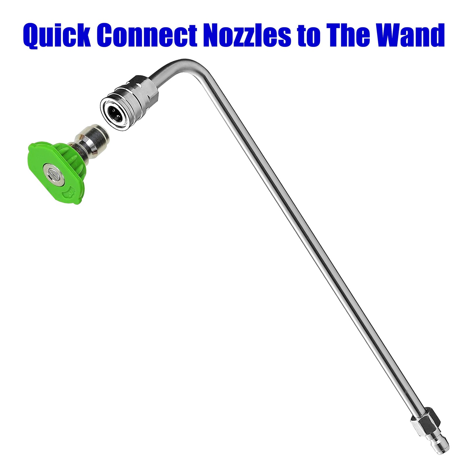 M MINGLE Pressure Washer Wand Extension, 90 Degree Curved Angled,