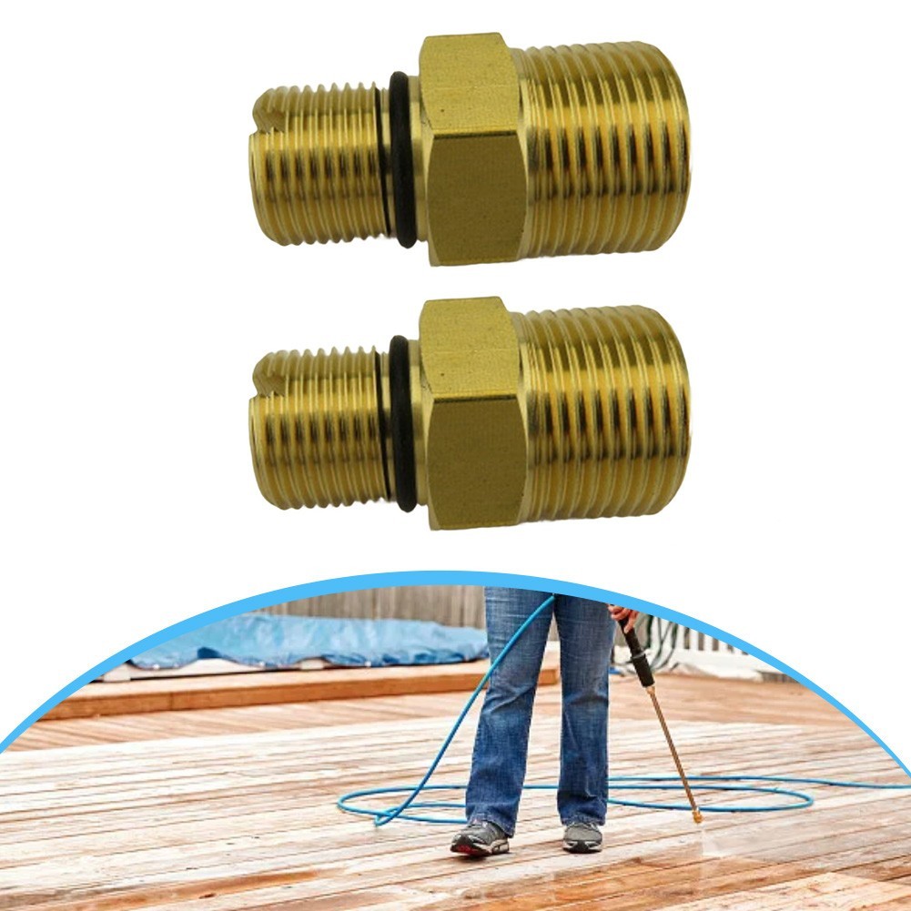 2 Pieces For Pressure Washer Water Outlet Fitting Adapter M22 to 38 for Pumps