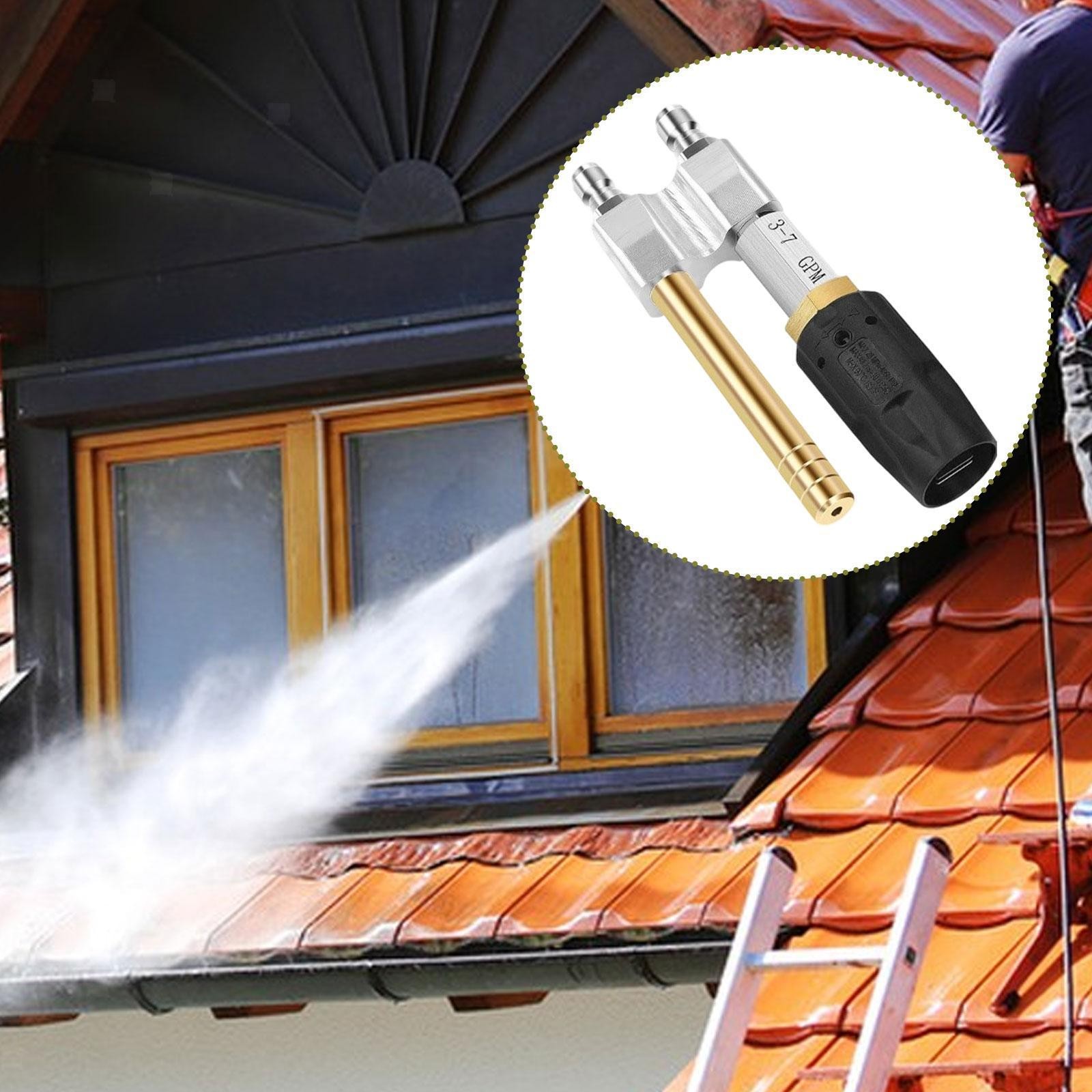 Twist Nozzle Downstream Soft Wash Nozzle 3-7GPM Copper Rotate for Pressure