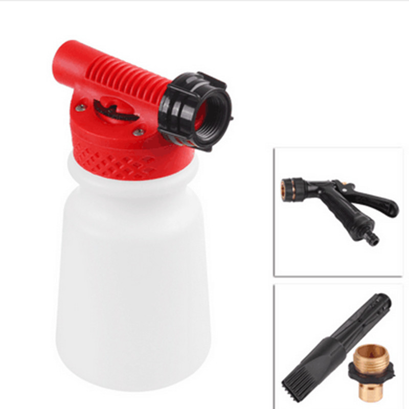 900ML Snow Foam Washer Gun Car Wash Soap Lance Cannon Spray Pressure Jet Bottle