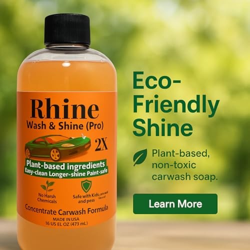 Plant-based Eco-friendly Car Wash Soap, Non-Toxic, High-Foam, Concentrated