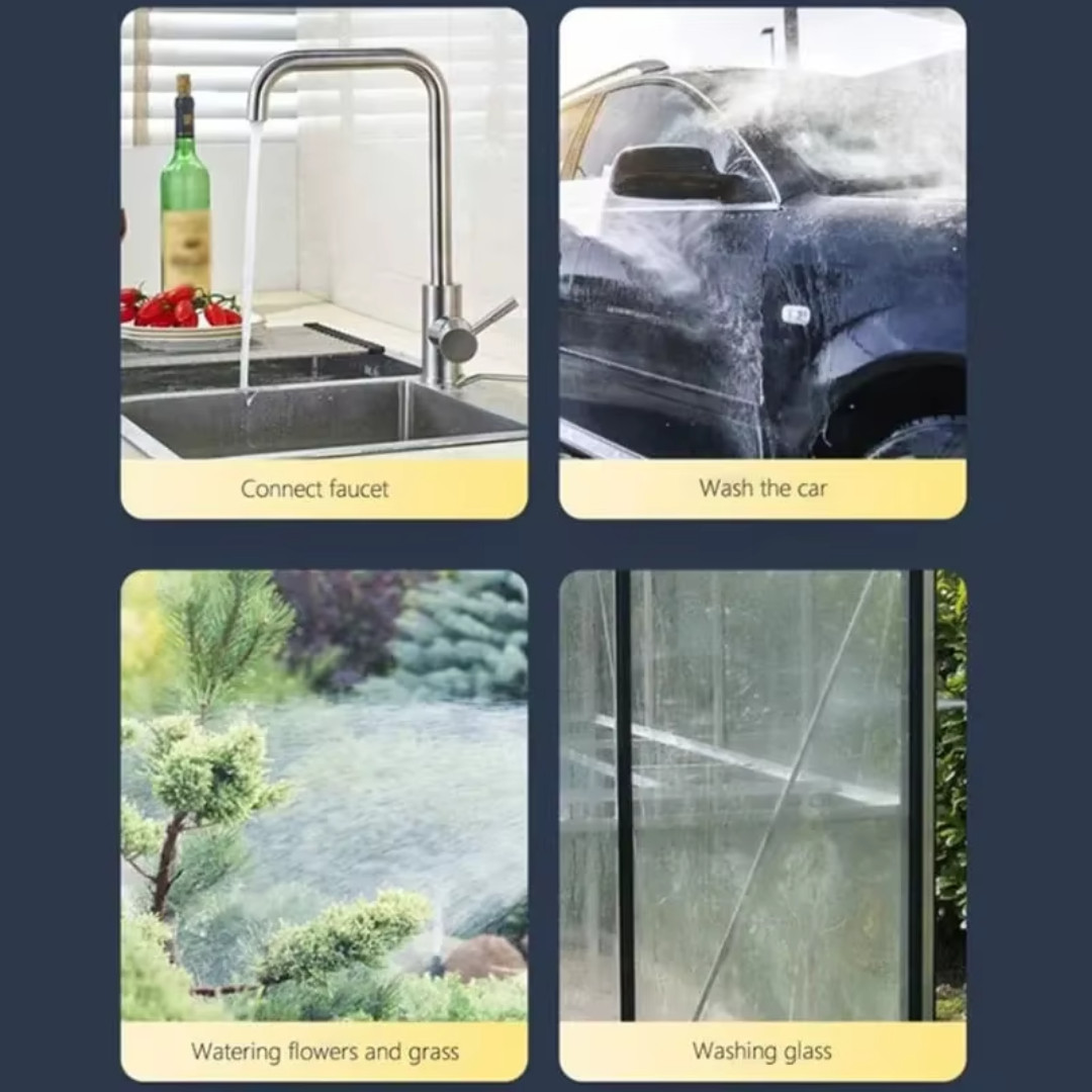 High Pressure Car Wash Water Gun Spray Nozzle Portable Washer for Auto
