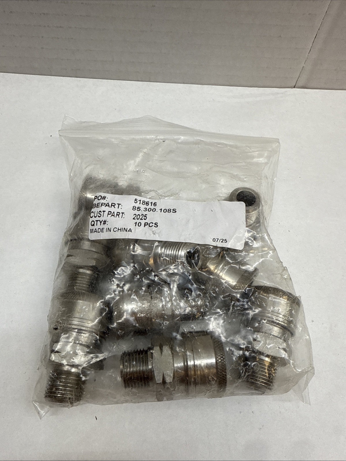 3/8″ MPT Male Stainless Steel Quick Connect Coupler Pressure Washer Qty 10