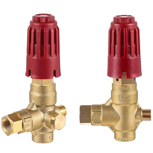 2 Pcs Upgraded 350 Unloader Valve Pressure Washer Pump with Knob, Compatible