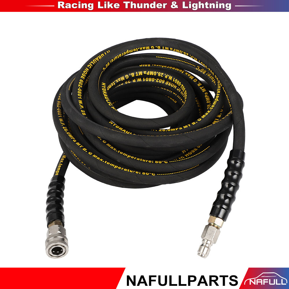 40′ Pressure Washer Hose 40FT Kink Resistant 4000PSI -3/8″ Swivel SS Connectors