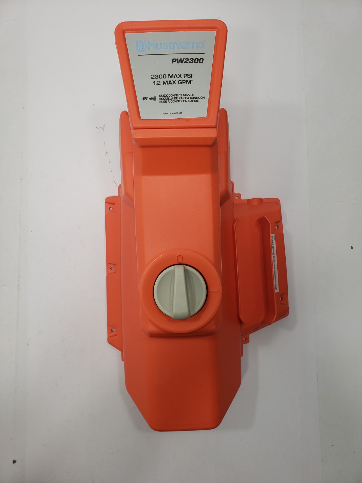 Husqvarna PW2300 Pressure Washer Main Cover With Nob Parts Only OEM Replacement
