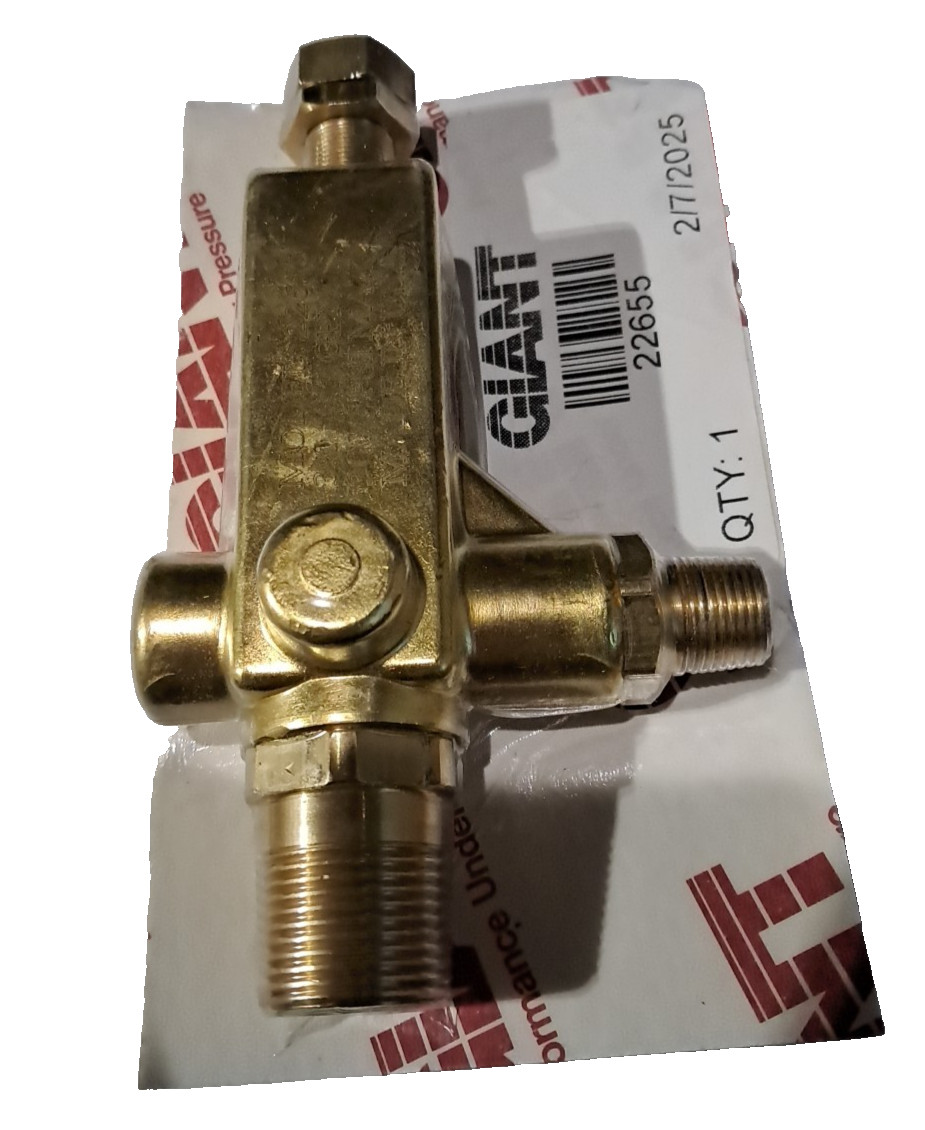 Giant 22655 Unloader Valve, 3000 PSI Max. 3 – 5.5 GPM – USA Made