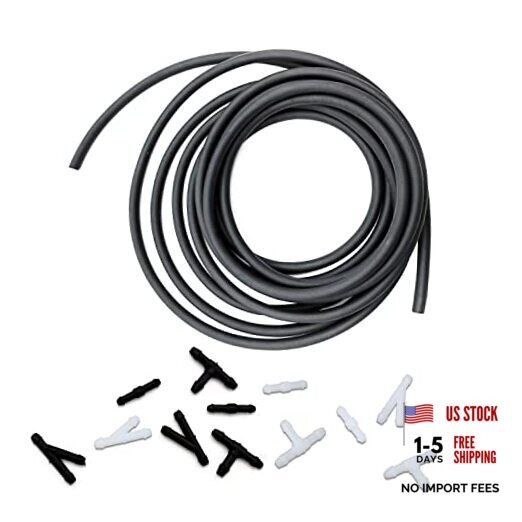 Windshield Washer Hose Kit – 4 Meter Fluid Hose with 12 Pcs – Includes 4 Hoses