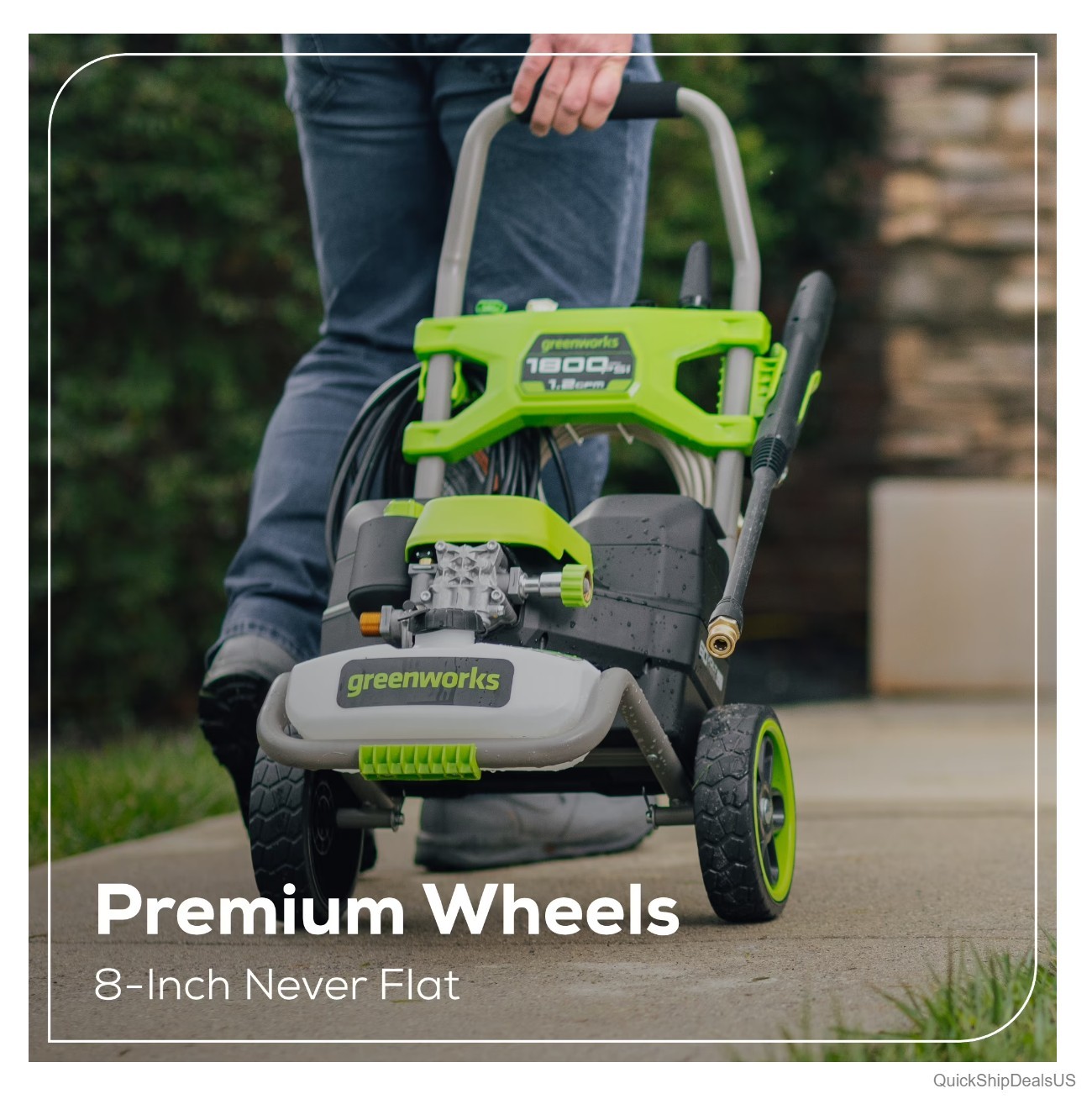 Pressure Washer 1800 PSI 1.2 GPM 60V Hybrid Electric Cordless Battery Compatible