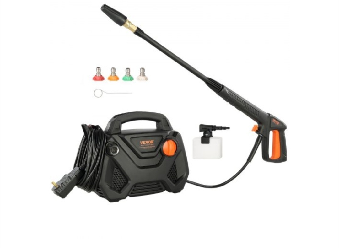 VEVOR Cold Water Corded Electric Pressure Washer 2150 PSI HY49P Kit