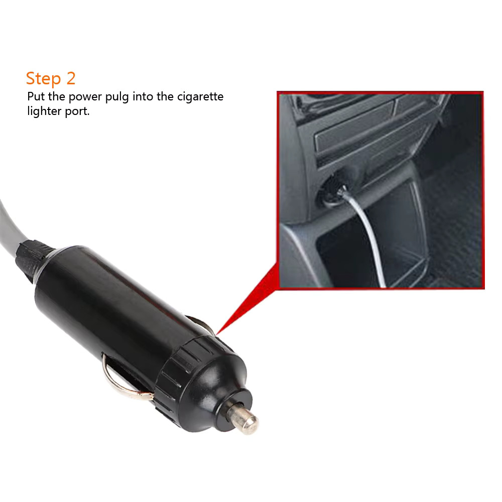 12V Portable Car Wash Pump High Pressure Electric Washer Gun for Outdoor Camping