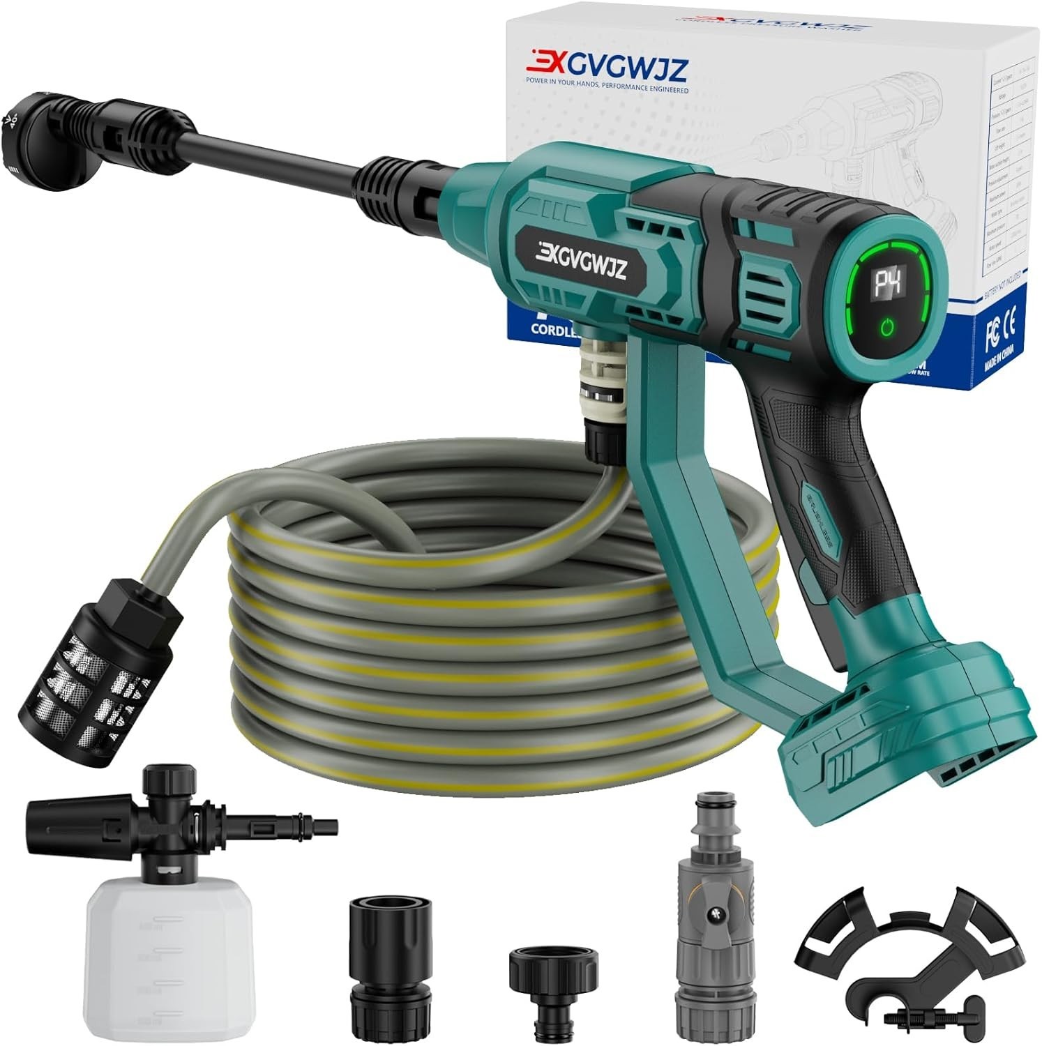 Cordless Power Washer for Makita 18V Battery, Portable Handheld Pressure Washer