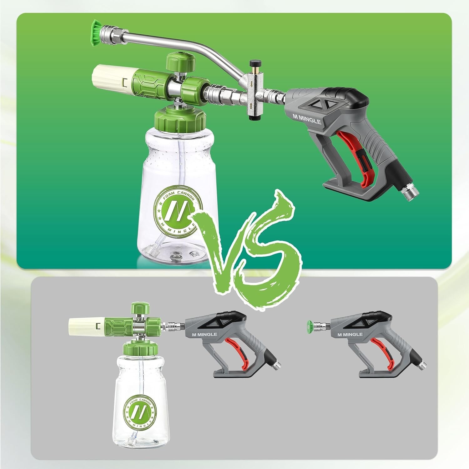 Efficient Dual-Lance Pressure Washer Wand: Switch Between Foam & Water Easily