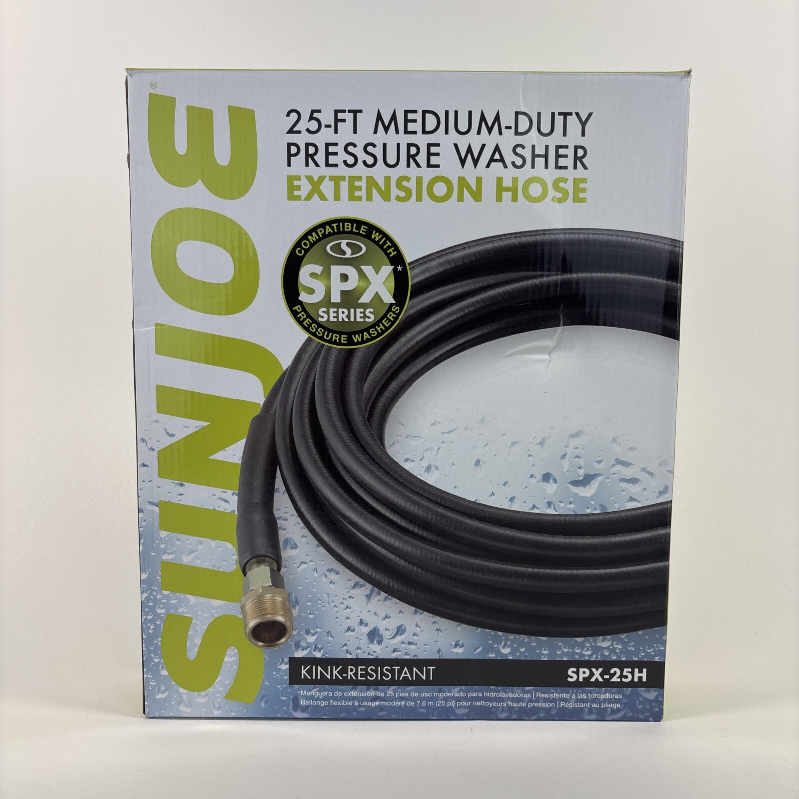 Sun Joe 25′ Pressure Washer Hose Extension 25 Ft Medium Duty SPX-25H OEM Genuine