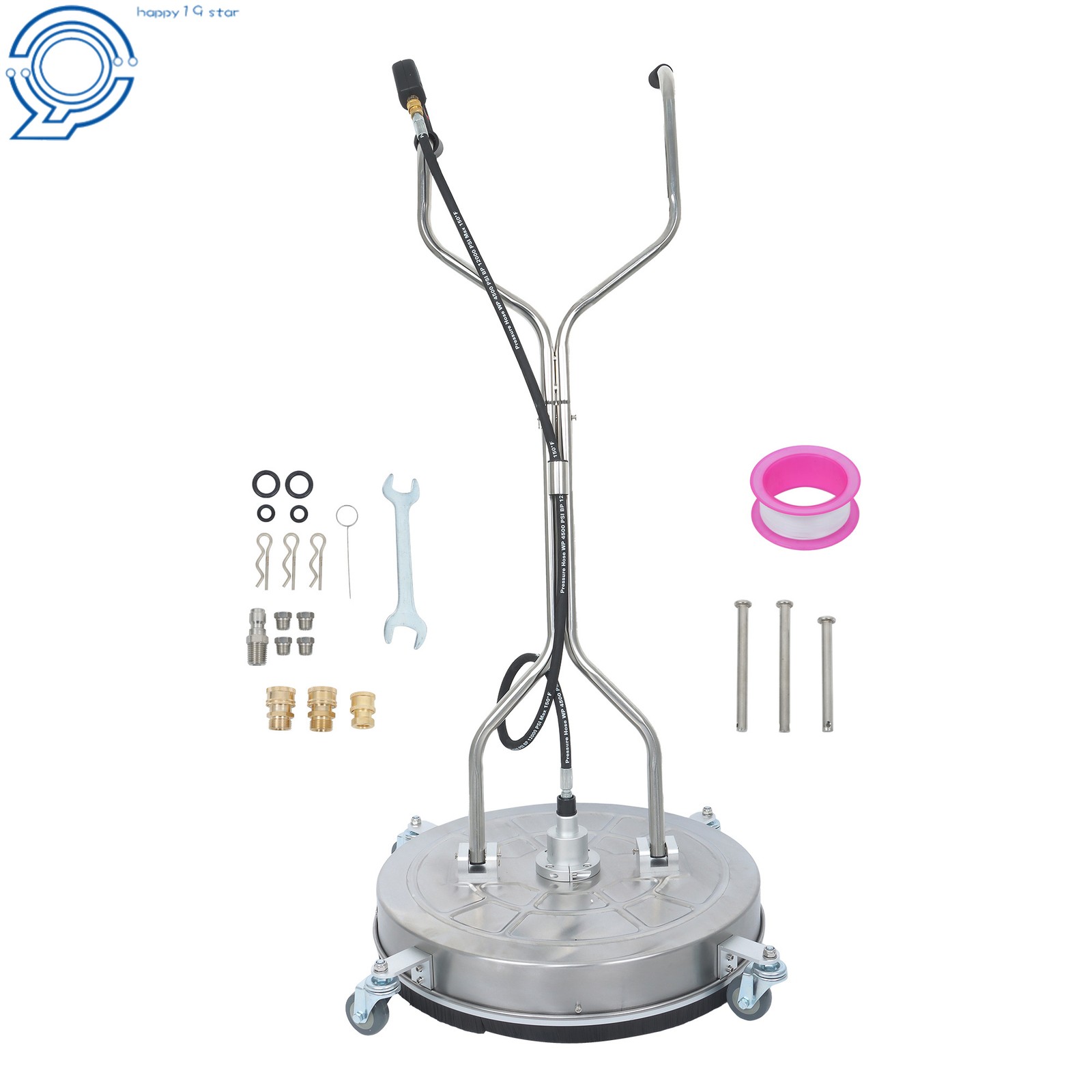 24″ High-Efficiency Pressure Washer Surface Cleaner for Concrete,Patio,Sidewalk