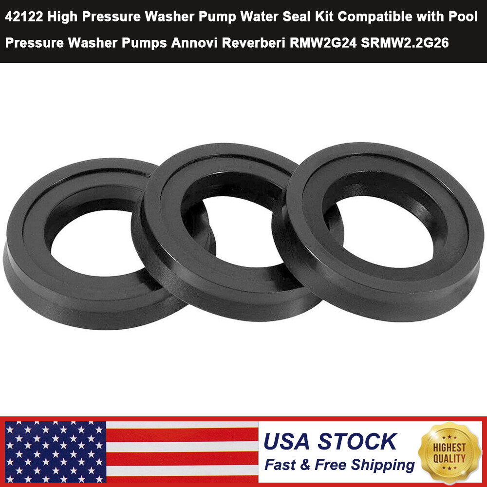 42122 High Pressure Washer Pump Water Seal Kit for Annovi Reverberi Rmv,Rmw,Srmw