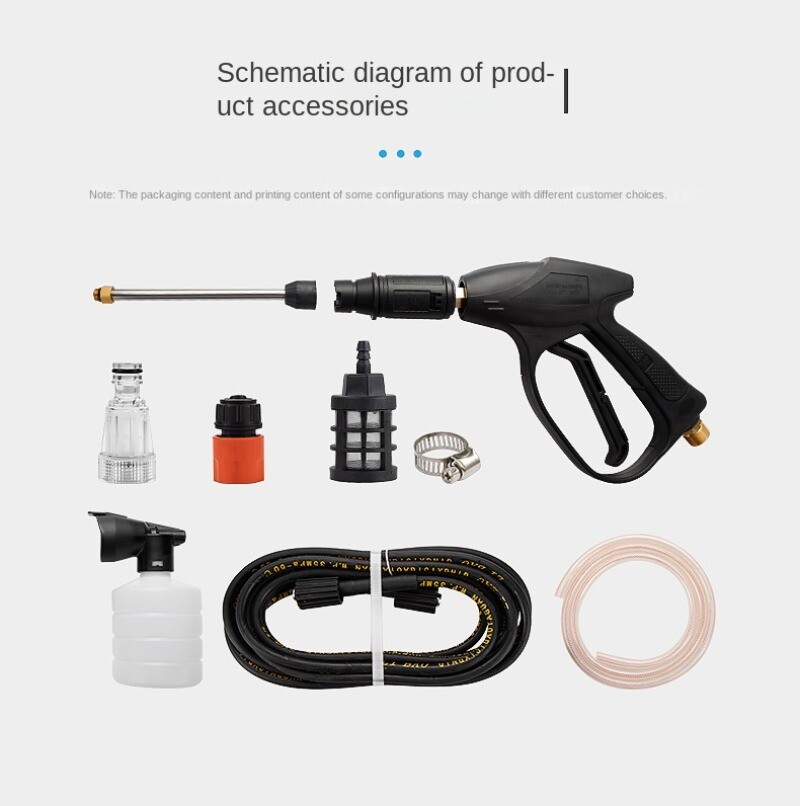 Car Wash Machine, High-Pressure 220V Household Use, High-Powered Washer