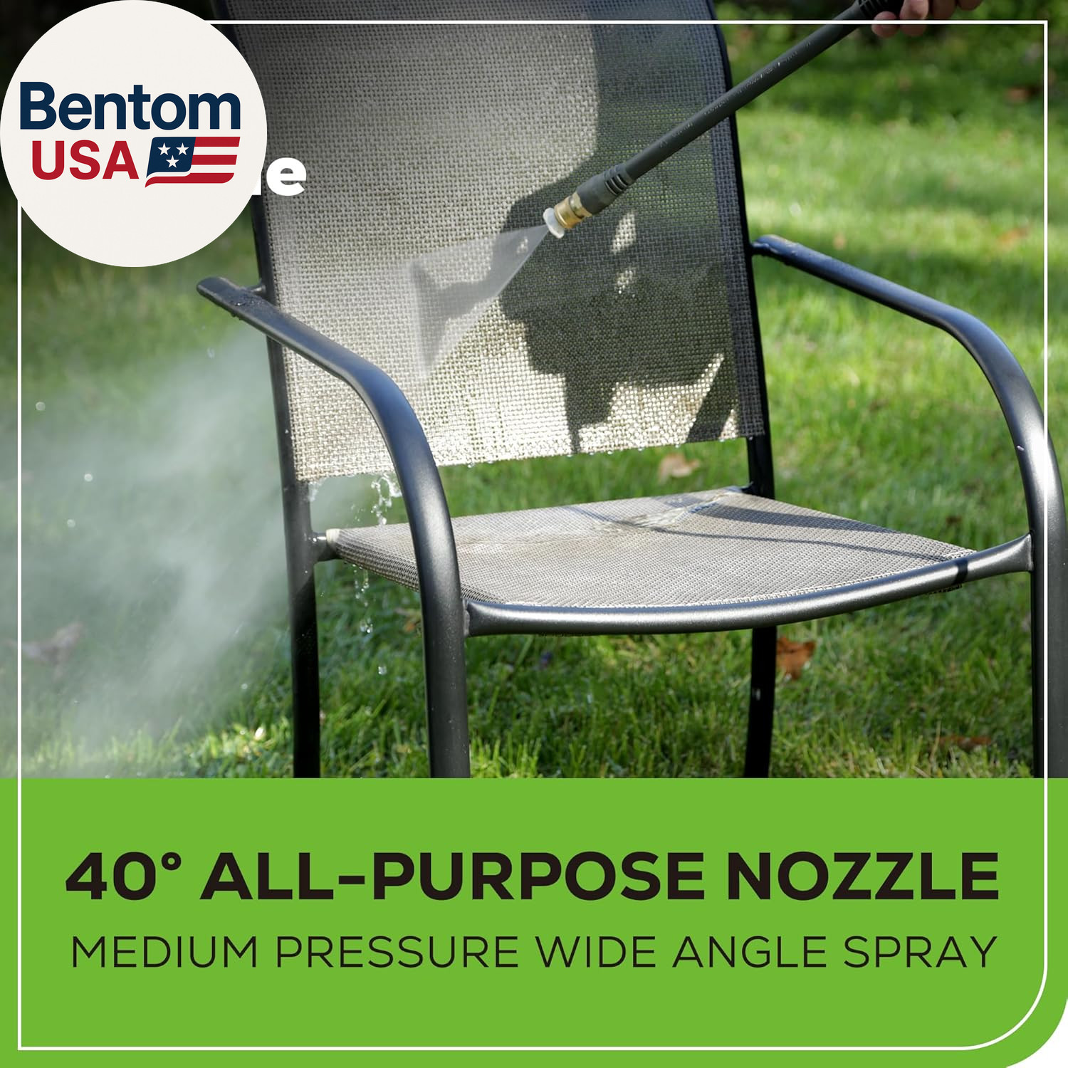 Compact Electric Pressure Washer, 1.2 GPM (CSA Certified, Lightweight, 20 FT Tan