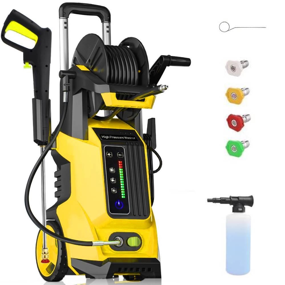 3800PSI 2.8GPM Electric High Pressure Washer with Jet Sprayer and LED Display