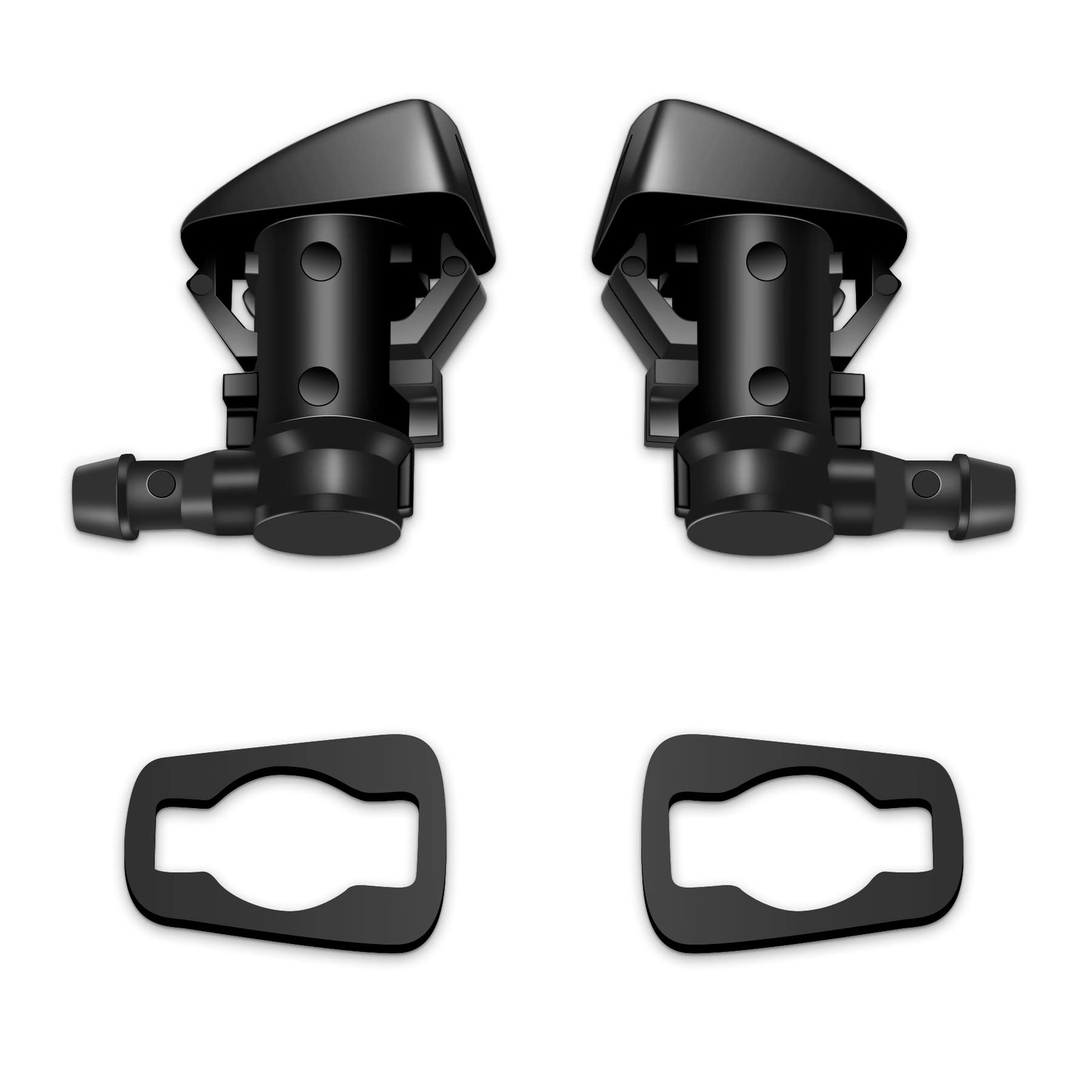 Belleone Windshield Washer Nozzle Kit Compatible with 2005-2016 Jeep Grand Ch…