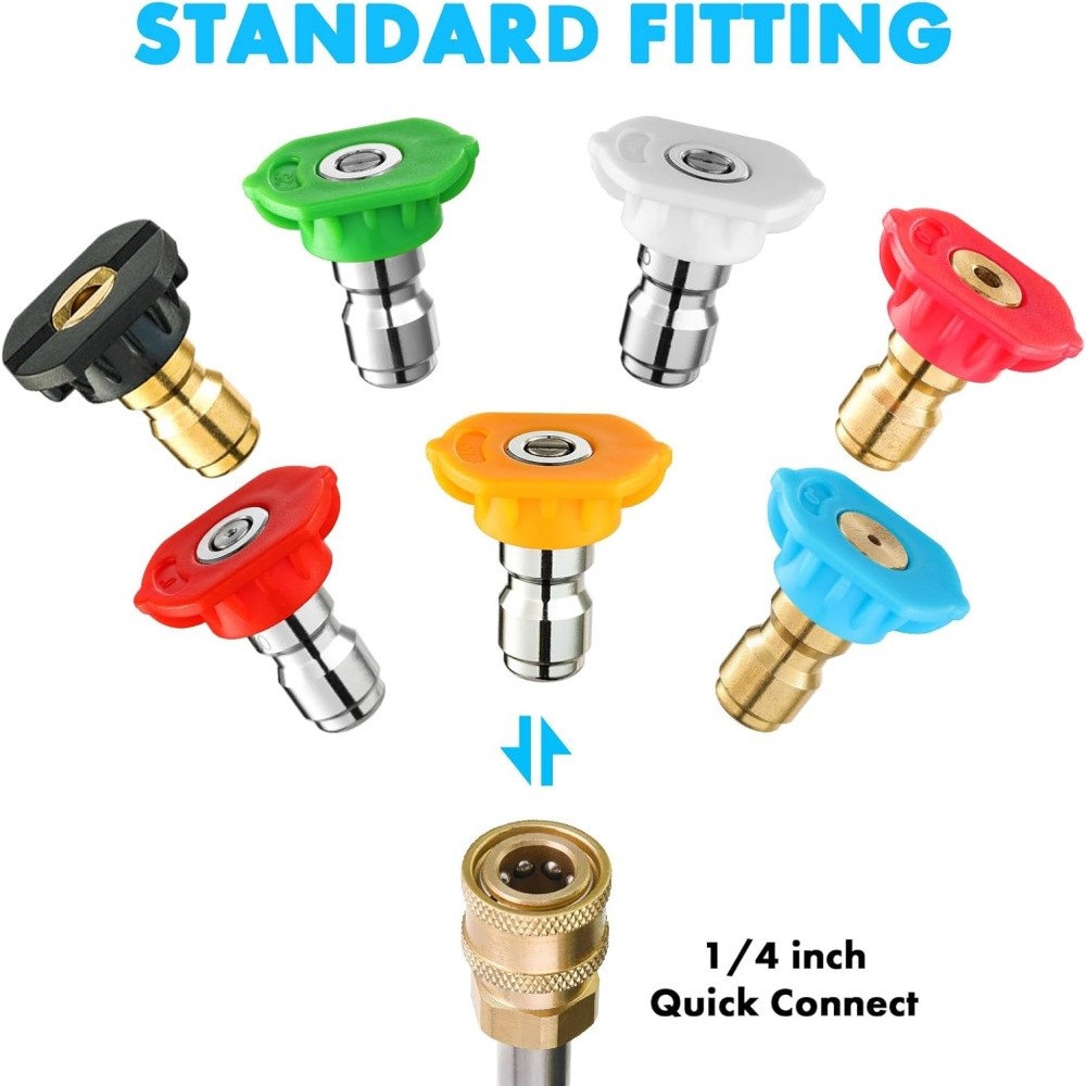 High Pressure 5800PSI Car Power Washer Gun Spray Wand Lance Nozzle and Hose Kit