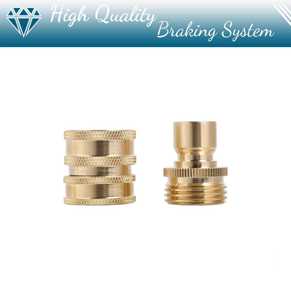 3/4″ Garden Hose Quick Connect Water SOLID Brass Female Male Connector Set