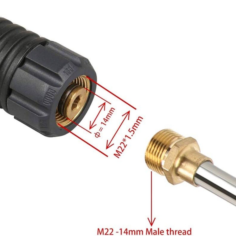 4000PSI High Pressure Power Washer Spray Gun Lance 7pcs Spray Nozzles Tips Kit