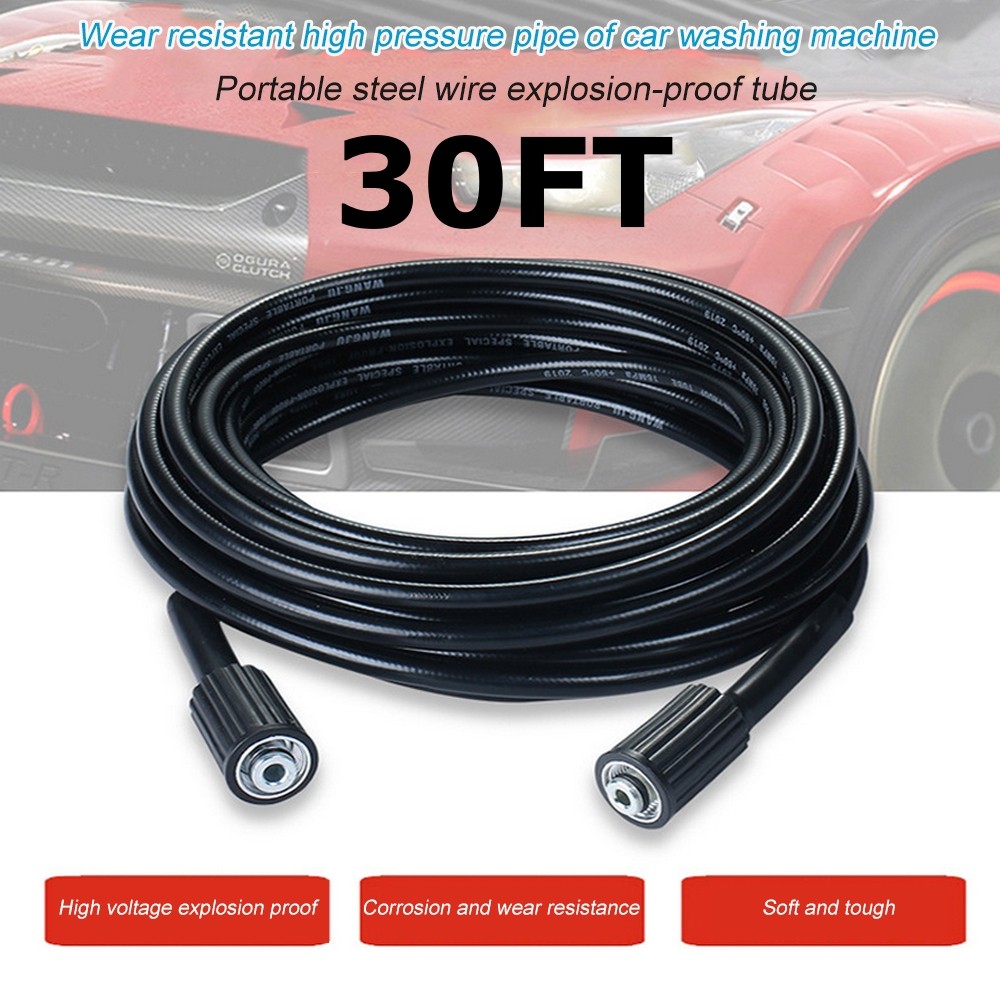 2Pcs Pressure Washer Adapter Set M22 3/8″ Quick Connect For Power Washer Hose